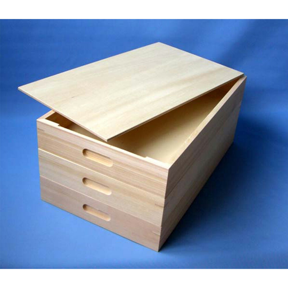 番重 御餅箱 フタ付き 3段 お餅 和菓子 食品 収納 保管 餅箱 3段（フタ