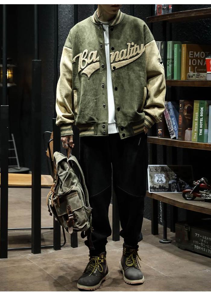 楽天市場】M~2XL スタジャン メンズ ワッペン スタジアムジャンパー