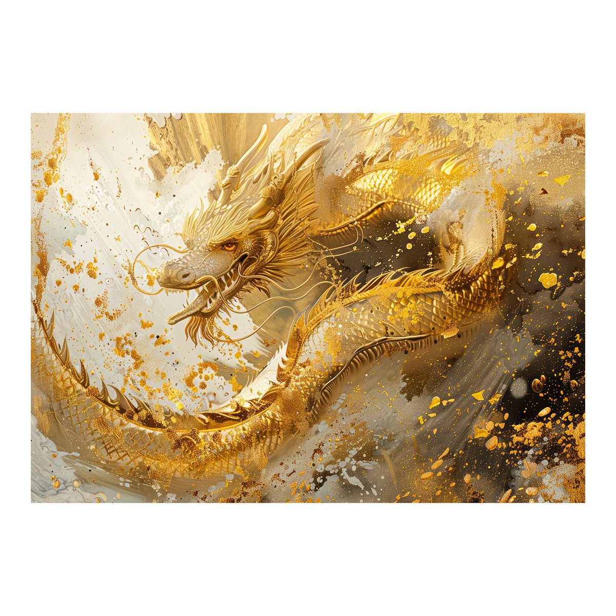 楽天市場】開運 金色 竜 龍 辰 龍神様 ポスター 用紙とサイズが選べる