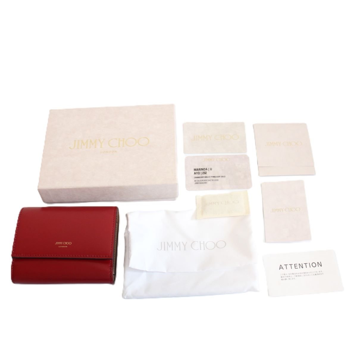 楽天市場】【中古】JIMMY CHOO ジミーチュウ 三つ折り財布 Marinda AYO