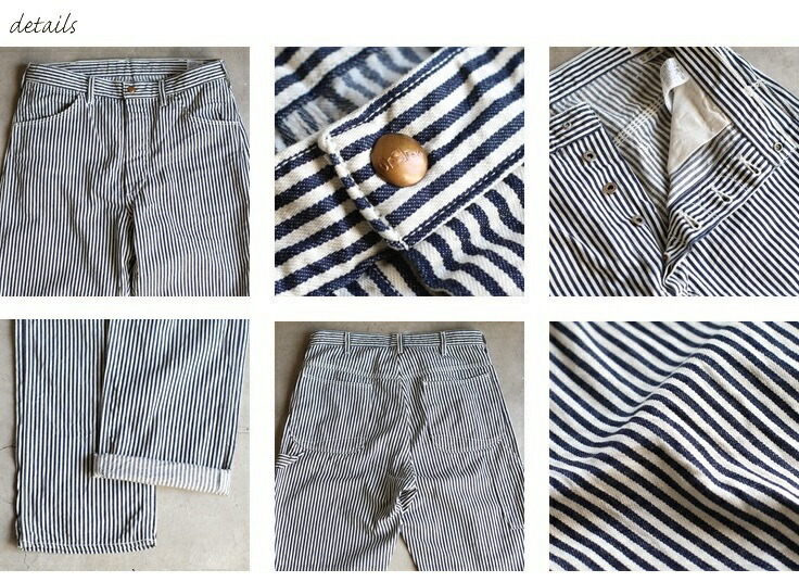 楽天市場】【orslow】 HICKORY STRIPE PAINTER PANTS One Wash 8oz(8