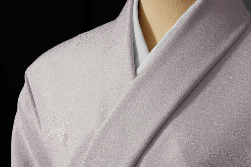 楽天市場】【色無地 紋意匠 菊水文 薄墨色】【反物1反・胴裏1枚・共色