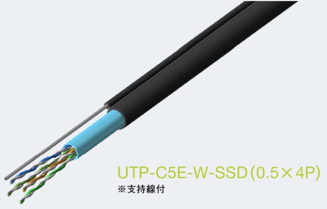 楽天市場】関西通信電線 UTP-C5E-W-SSD 屋外用 Cat5e LANケーブル 100m