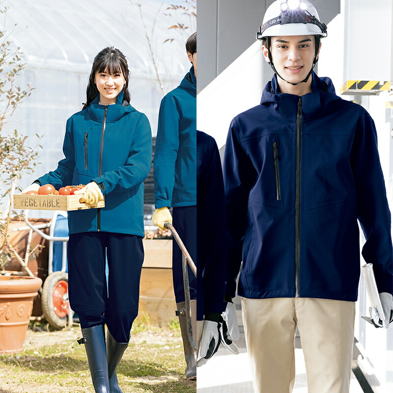 楽天市場】作業服 原着全天候型ストレッチジャケット AZ-562411 [男女