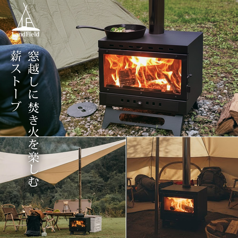 楽天市場】【期間限定46200→36900円】 薪ストーブ ガラス窓付き