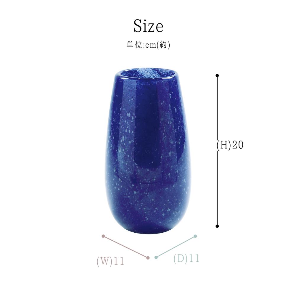 楽天市場】ハンドメイドガラス花瓶 ブルー クリア マーブル ピンク