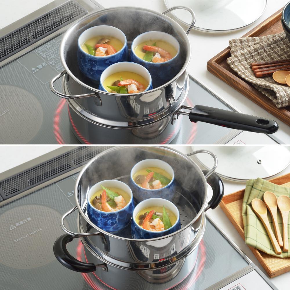 楽天市場】ステンレス 鍋付き 蒸し器 18cm 20cm | ステンレス 蒸し料理