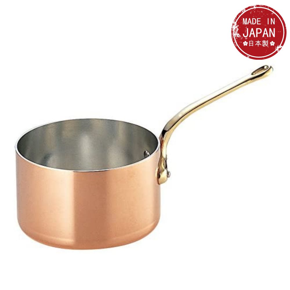 楽天市場】【燕三条】銅 極厚 深型 片手鍋 真鍮柄 18cm | ガス火専用