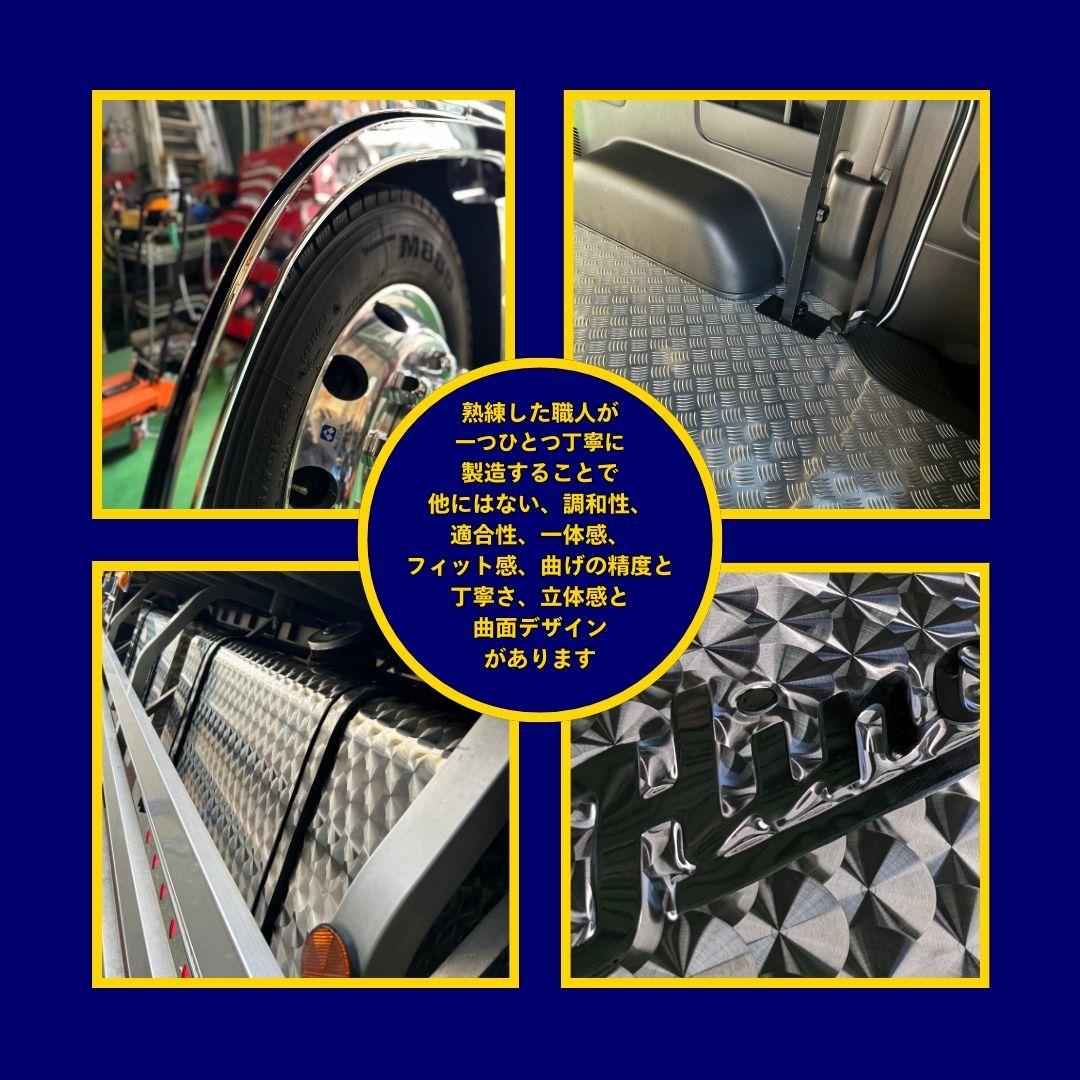 楽天市場】ハイゼット サイドバンパー ダイハツ 200系 ステンレス