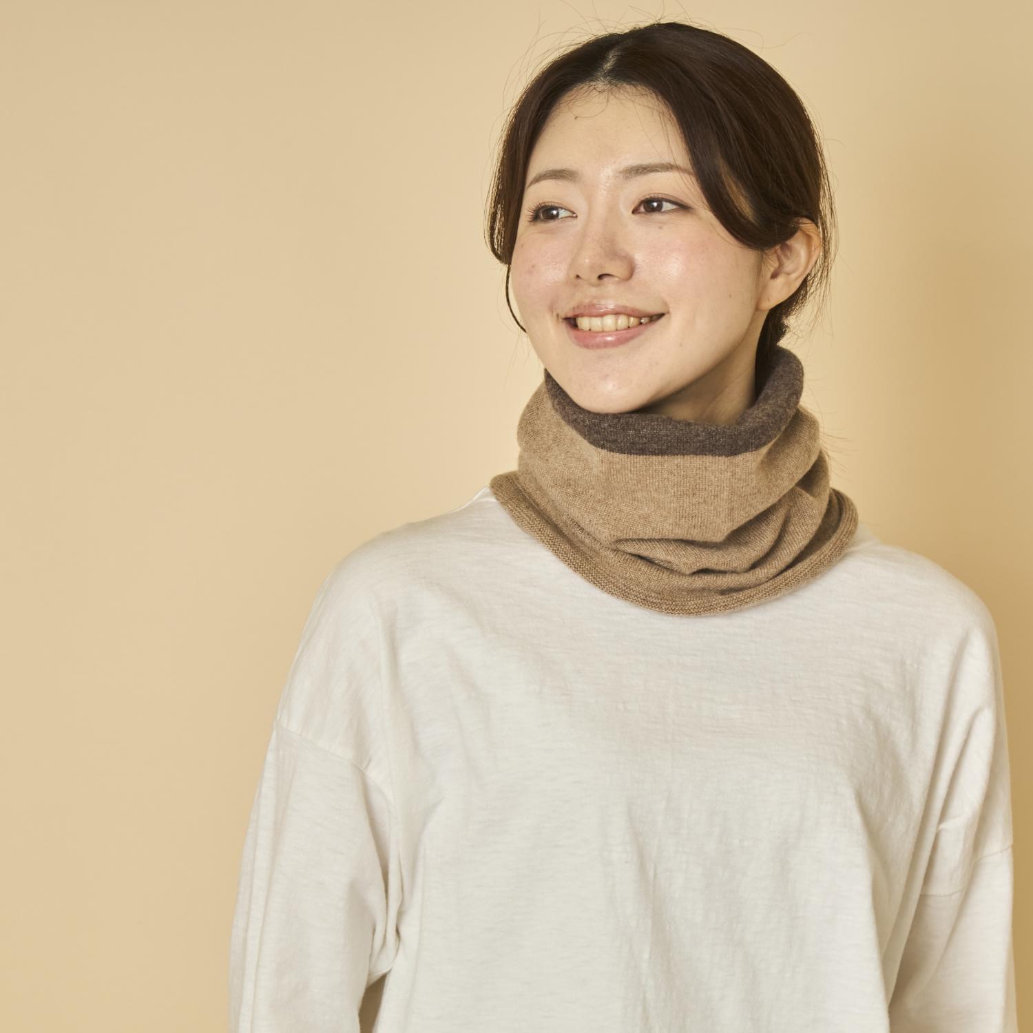 楽天市場】el alto/バイカラーカシミヤネックウォーマー : STYLE STORE