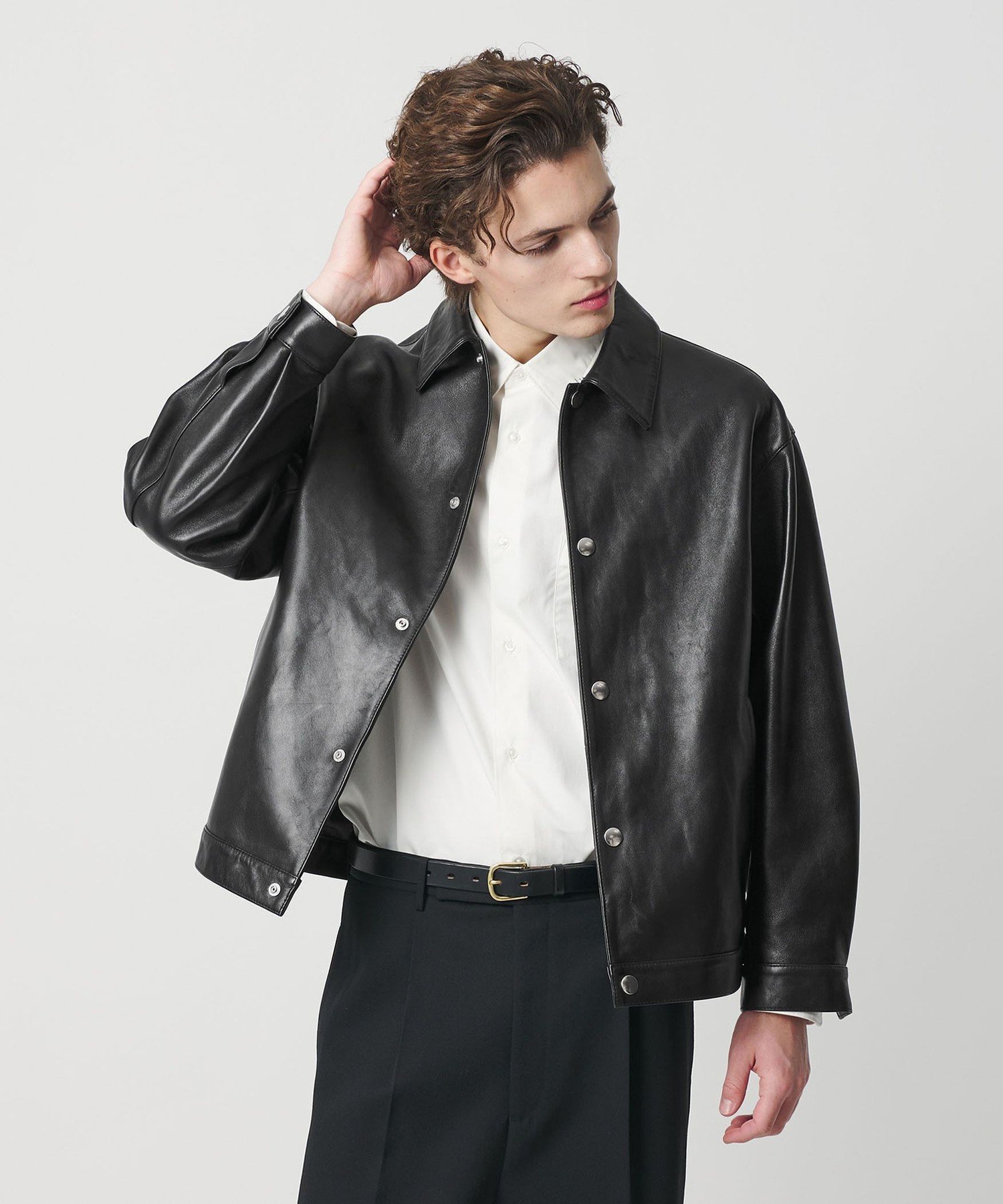 BEAUTY&YOUTH UNITED ARROWS｜セミベジタブル レザー トラッカー