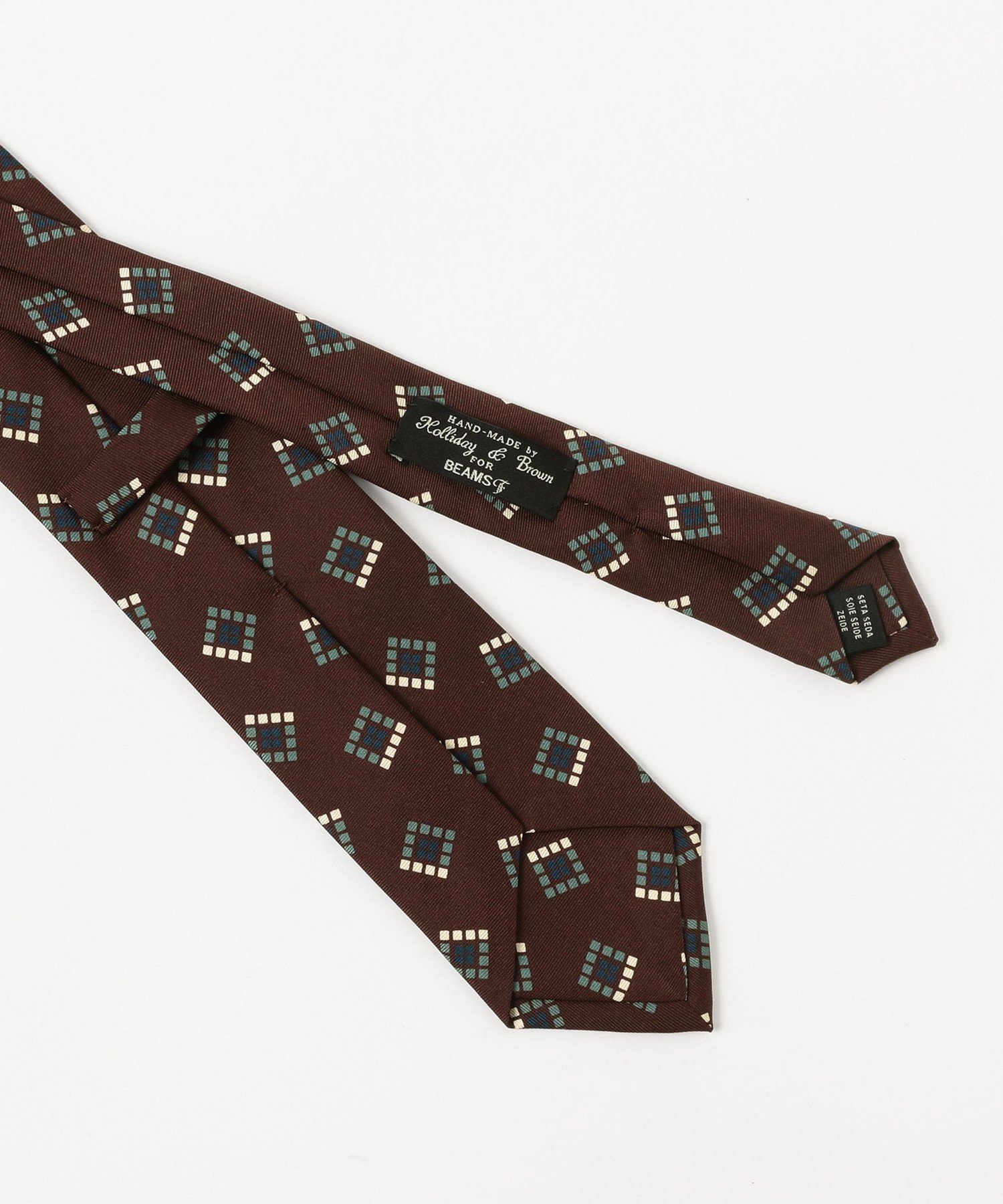 BEAMS MEN｜Holliday & Brown / シルク 小紋柄 プリント ネクタイ