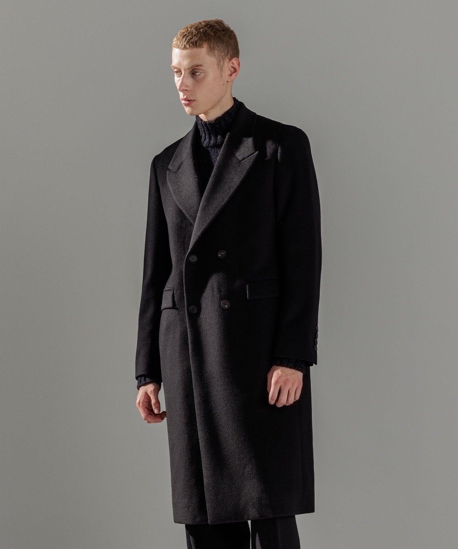 JOSEPH HOMME｜【WEB限定】グロッシーウール ダブルブレストチェスター