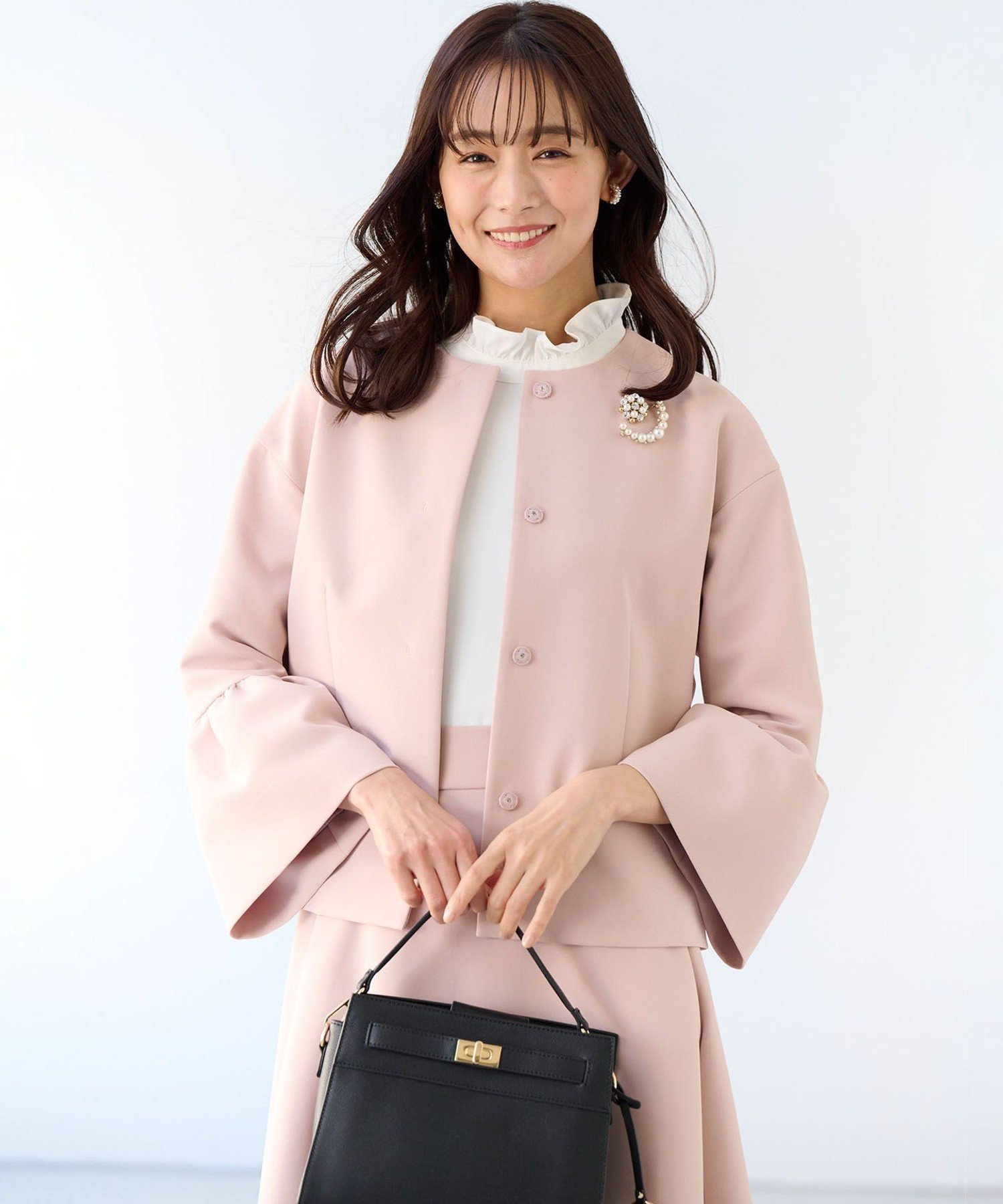 組曲｜【KUMIKYOKU NAVY】コンフォータブルドレープ フレアスリーブ