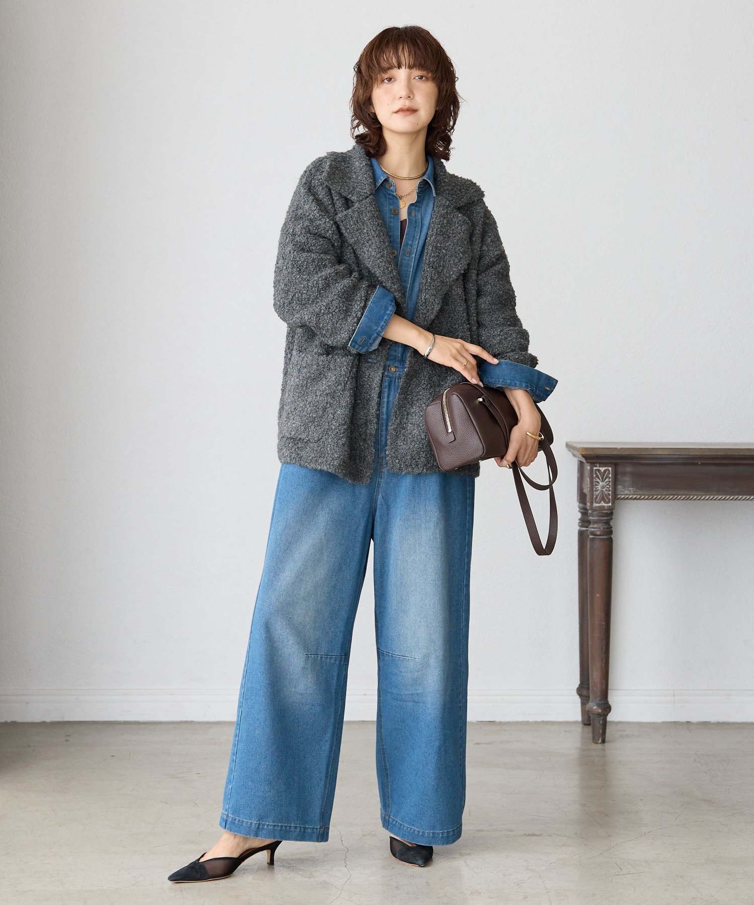 RIVE DROITE｜【一枚で決まる】デニムジャンプスーツ | Rakuten