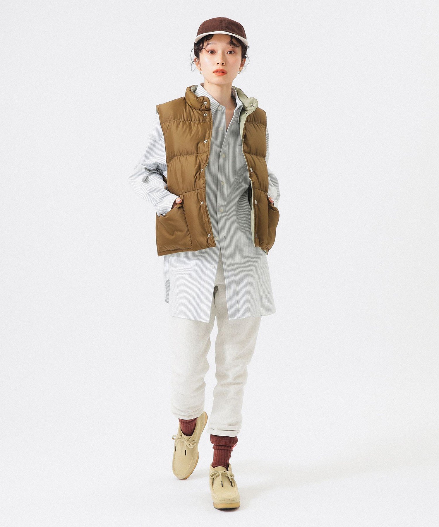 BEAMS WOMEN｜【モトーラ世理奈さん着用】 リバーシブル ダウン ベスト