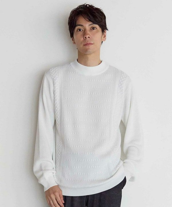 MEN'S BIGI｜スウィッチデザイン モックネックニット | Rakuten
