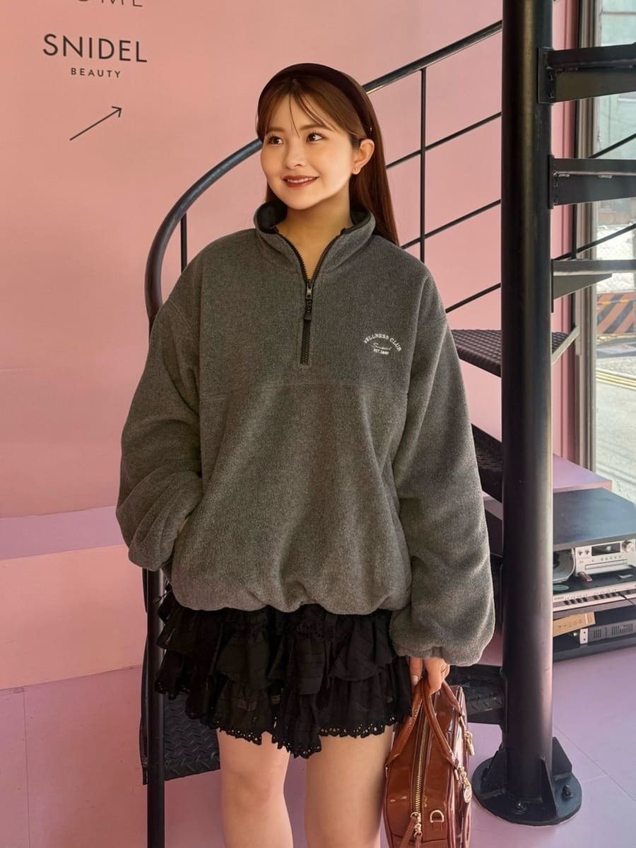 SNIDEL｜ハーフジッププルオーバー | Rakuten Fashion(楽天