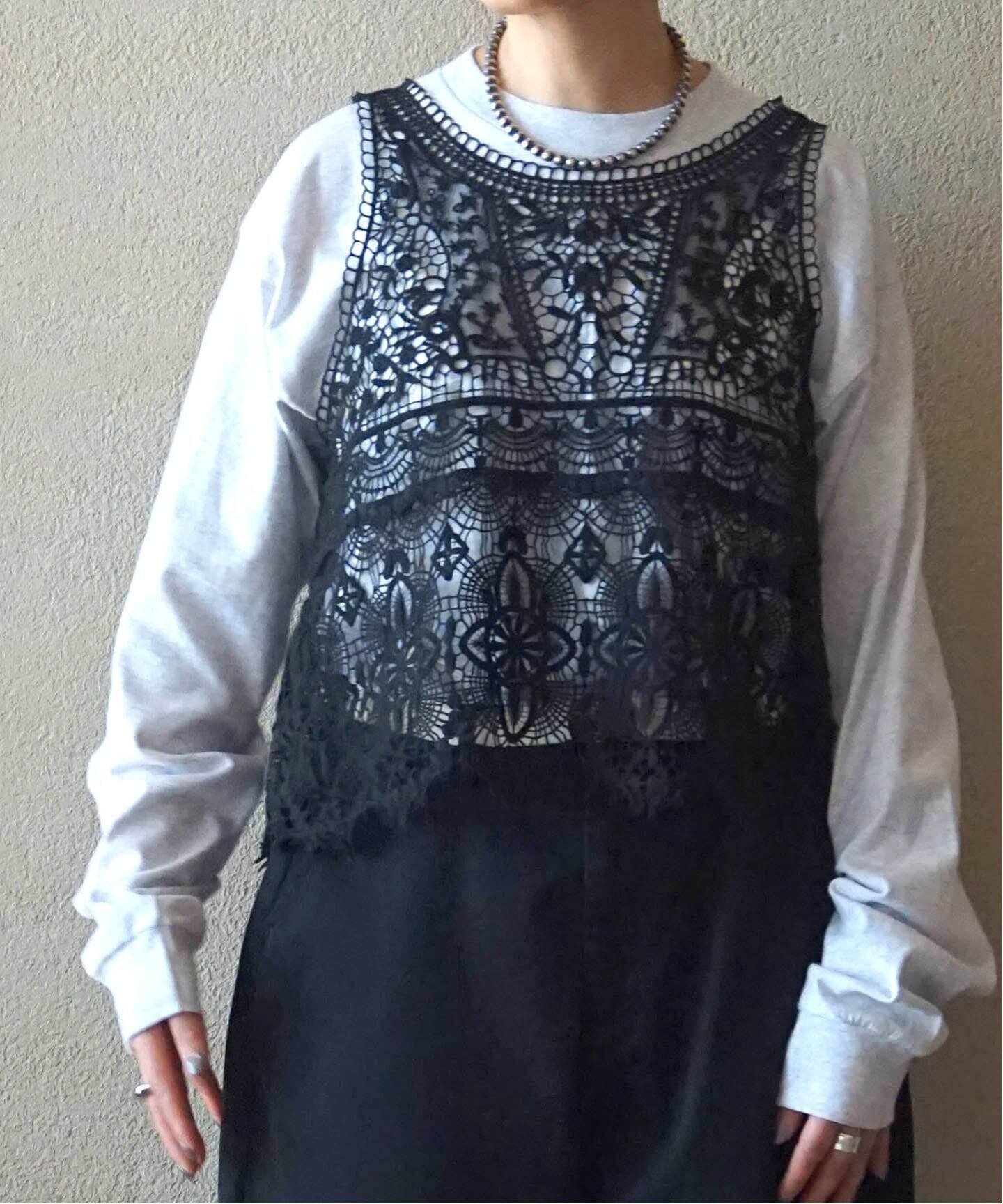 journal standard luxe｜《追加予約》レースMIXノースリーブブラウス