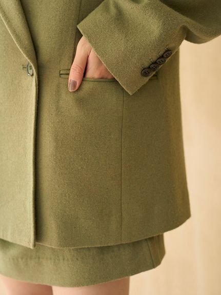 SNIDEL｜オーバーサイズウールジャケット | Rakuten Fashion(楽天