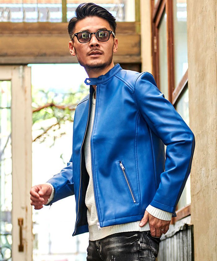 SILVER BULLET｜VICCI PUレザーシングルライダースジャケット