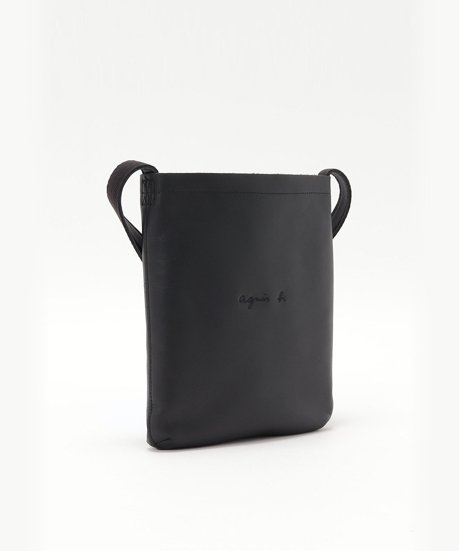 agnes b.｜レザーショルダーバッグ 