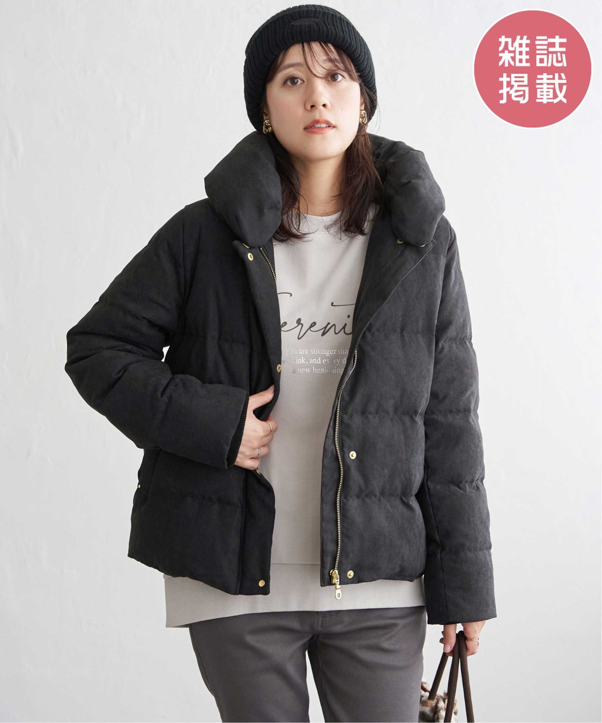 ikka｜【雑誌InRed1月号掲載】細コール2WAY洗えるダウンジャケット