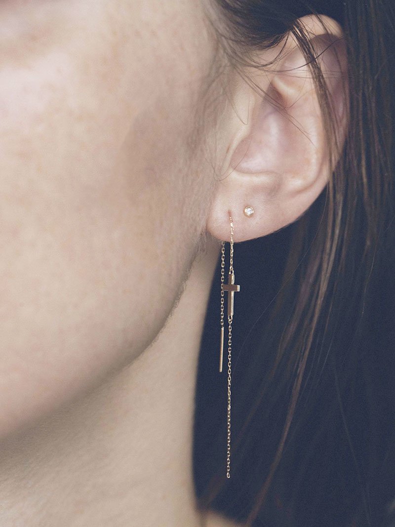 SETUP7｜les bon bon/diamond pierce ダイアモンドピアス K10 10K