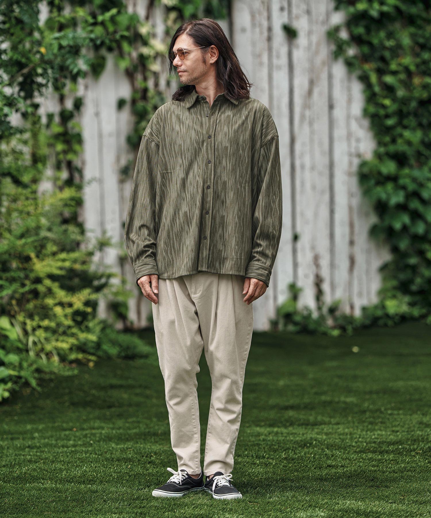 CAMBIO｜ms6154- Spotted Print Corduroy Shirts コーデュロイシャツ