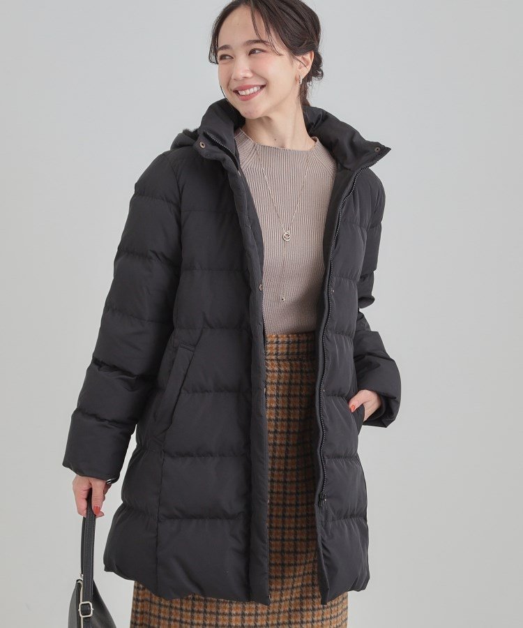 SHOO・LA・RUE｜【洗濯機可/撥水】フェイクファーフード ロングダウン