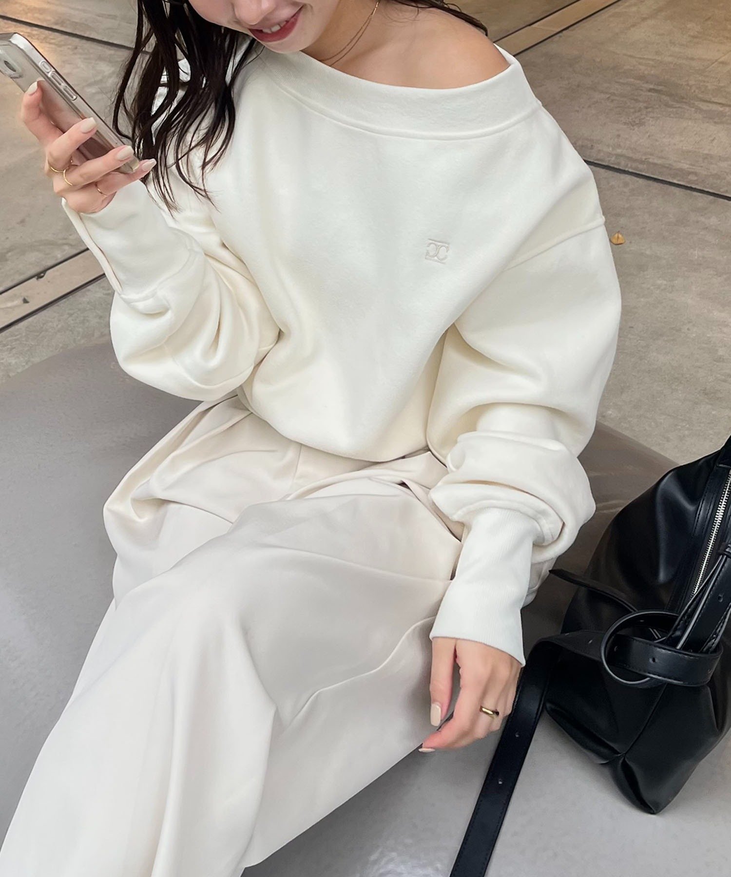 CAPRICIEUX LE'MAGE｜1ポイントボンディングスウェット | Rakuten