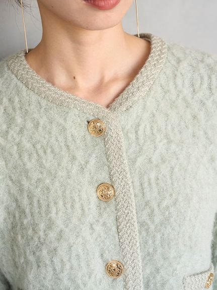 SNIDEL｜ファーライクフリルニットジャケット | Rakuten Fashion(楽天