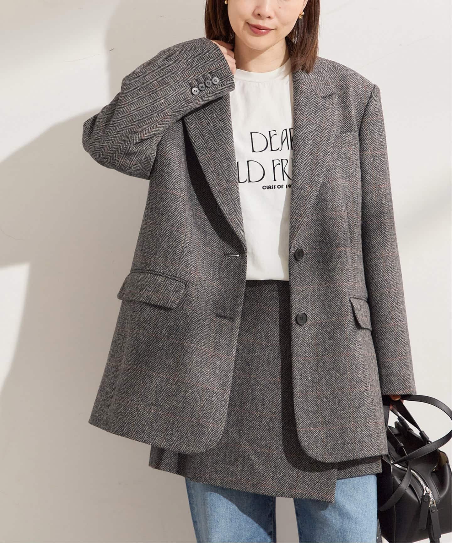 JOURNAL STANDARD L'ESSAGE｜シェットランドウールチェックジャケット