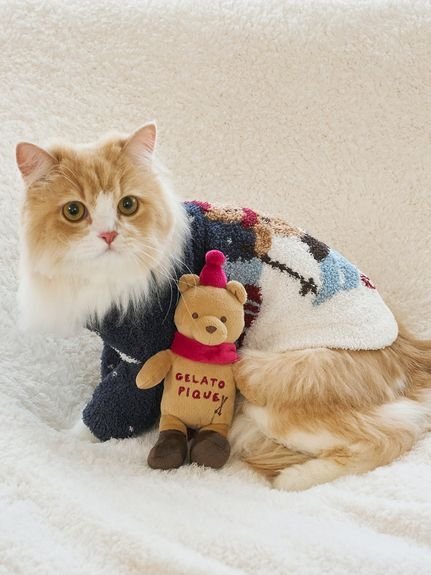 gelato pique｜【HOLIDAY】【CAT&DOG】スキーベアジャガードプル