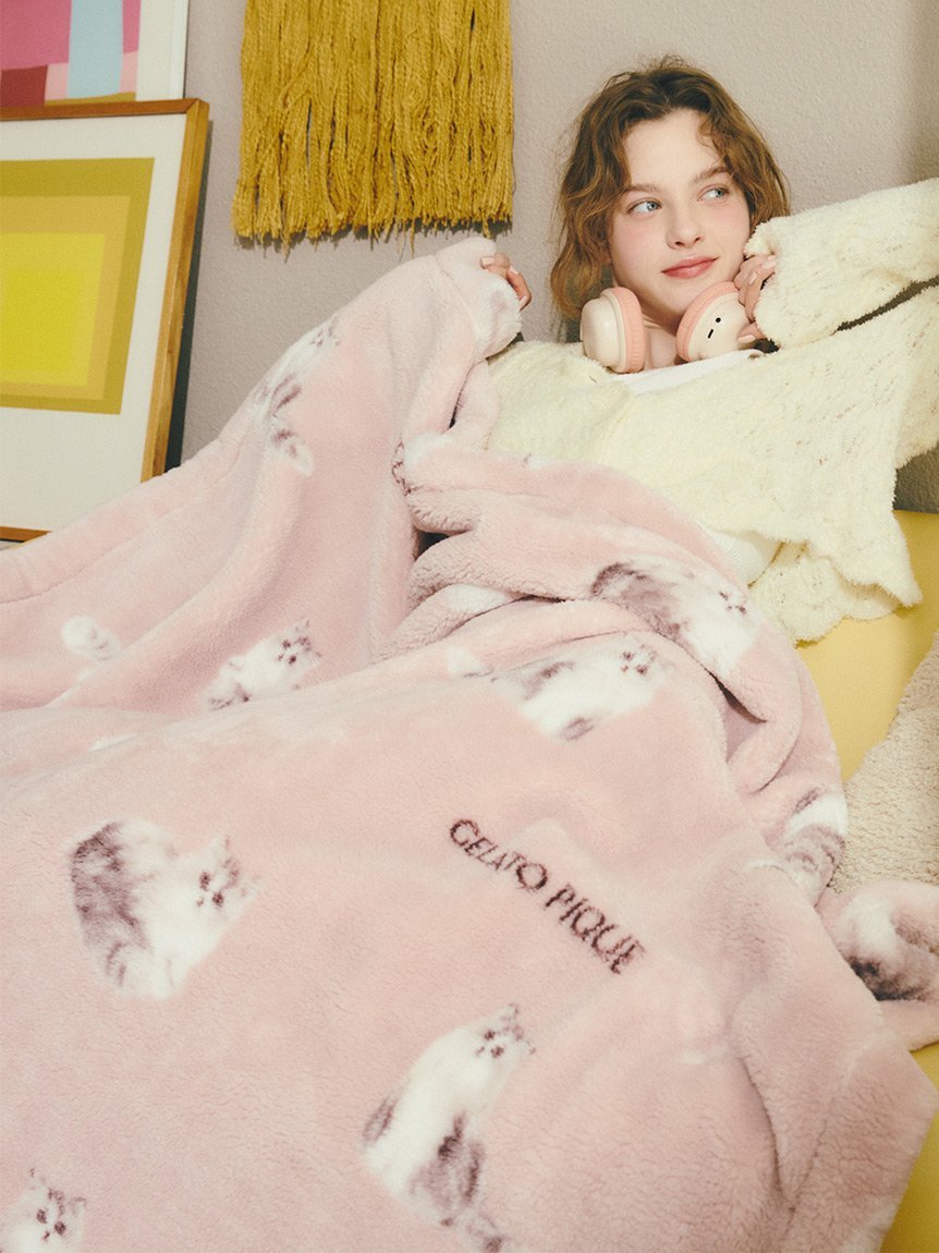 gelato pique｜【Sleep】CAT柄 プリント毛布 | Rakuten Fashion(楽天