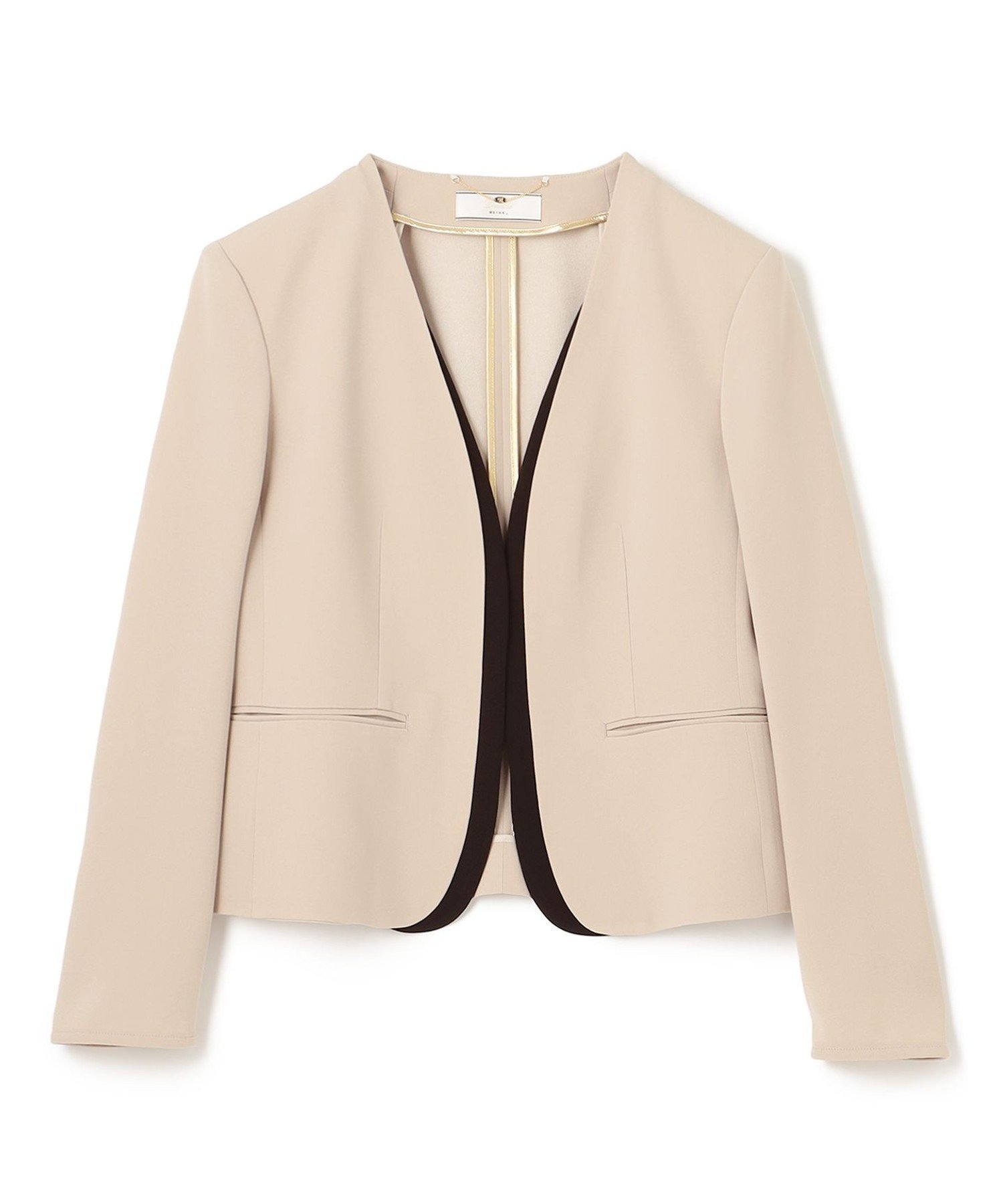 BEIGE,｜CINDY / ダブルカラージャケット | Rakuten Fashion(楽天