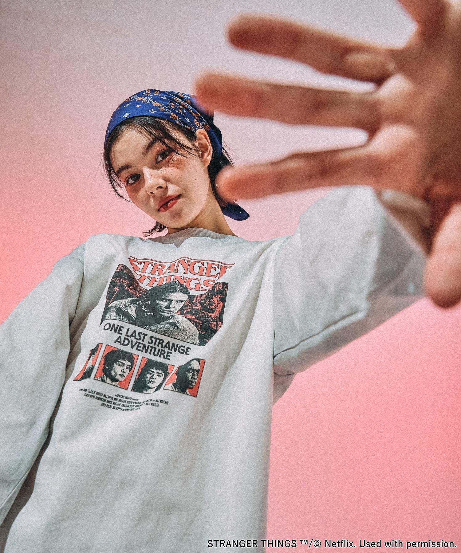 niko and ｜【STRANGER THINGS】コラボ スプレーアソートロングT