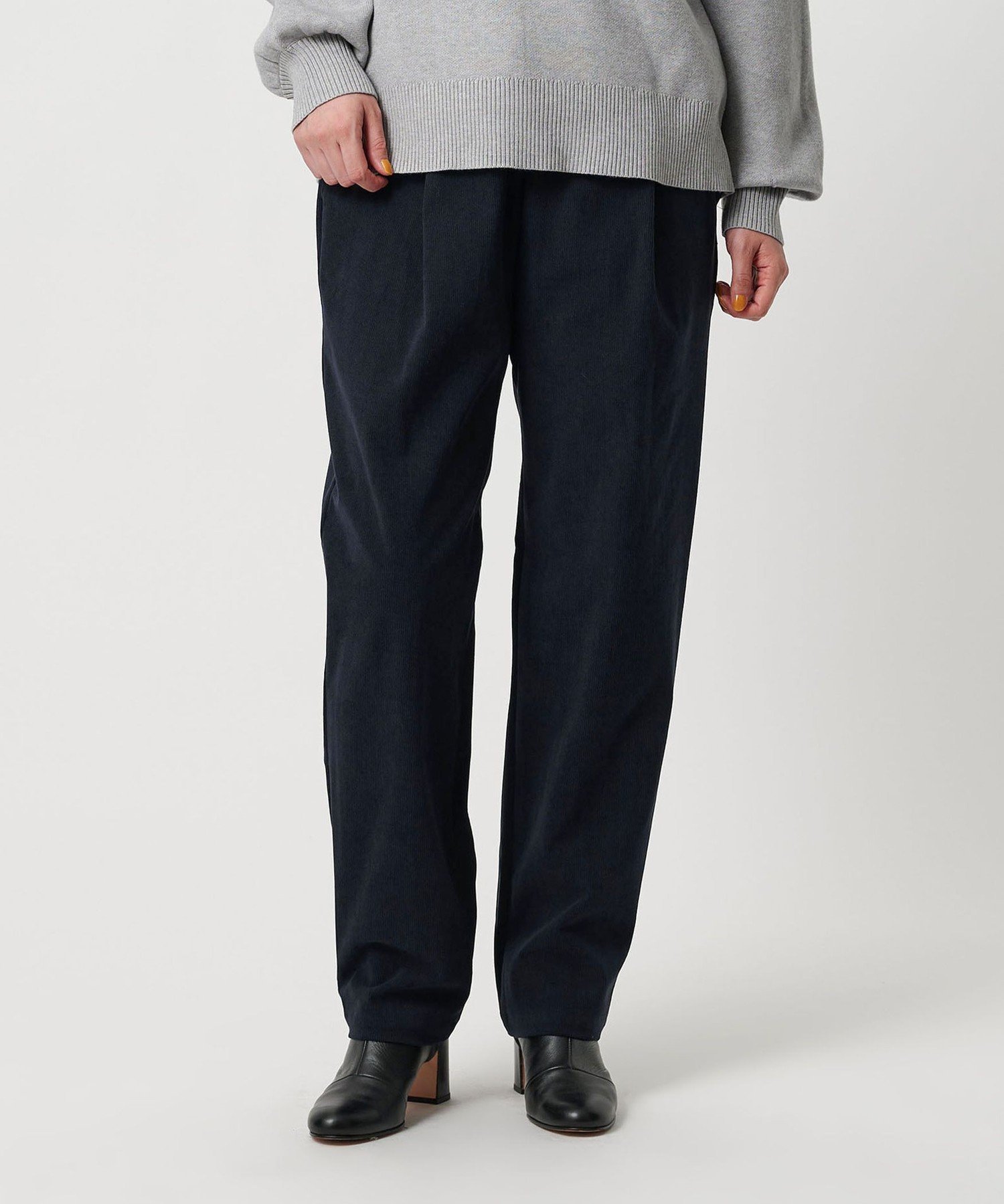 楽天市場】コーデュロイ パンツ（カラーネイビー）（レディース