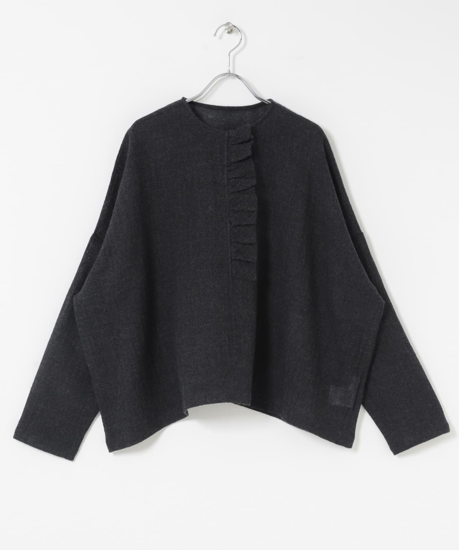 かぐれ｜ウールワイドフリルプルオーバー | Rakuten Fashion(楽天