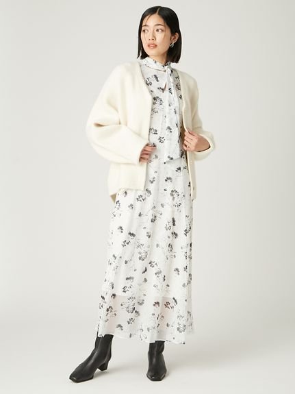 FRAY I.D｜ダブルフェイスラクーンカーディガン | Rakuten Fashion