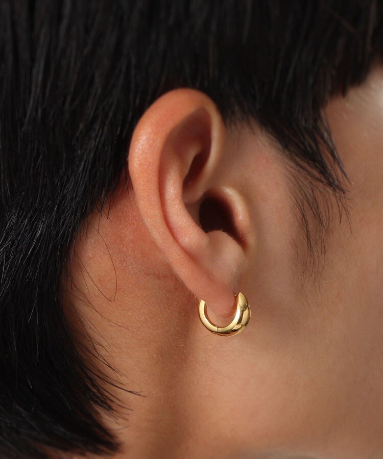 COCOSHNIK ONKITSCH｜シルバー ハギーフープ マーキスピアス GP