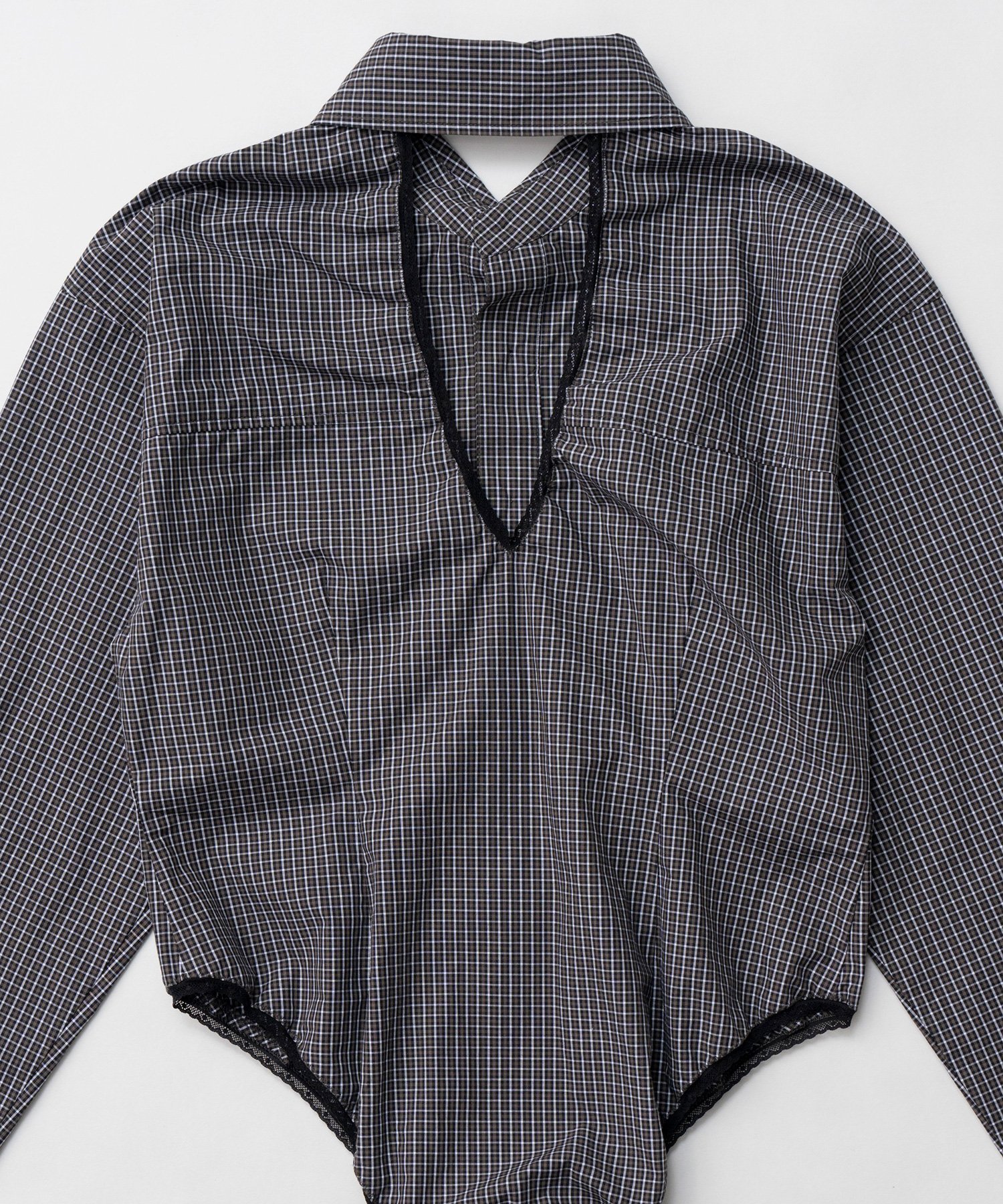 PRANK PROJECT｜マルチファブリックボディースーツ / Multi Fabric