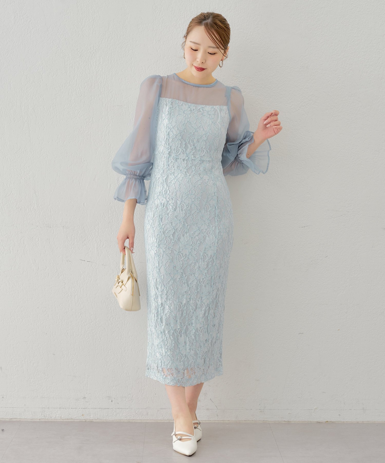 PAL GROUP OUTLET｜【Chico】配色シースルータイトロングドレス