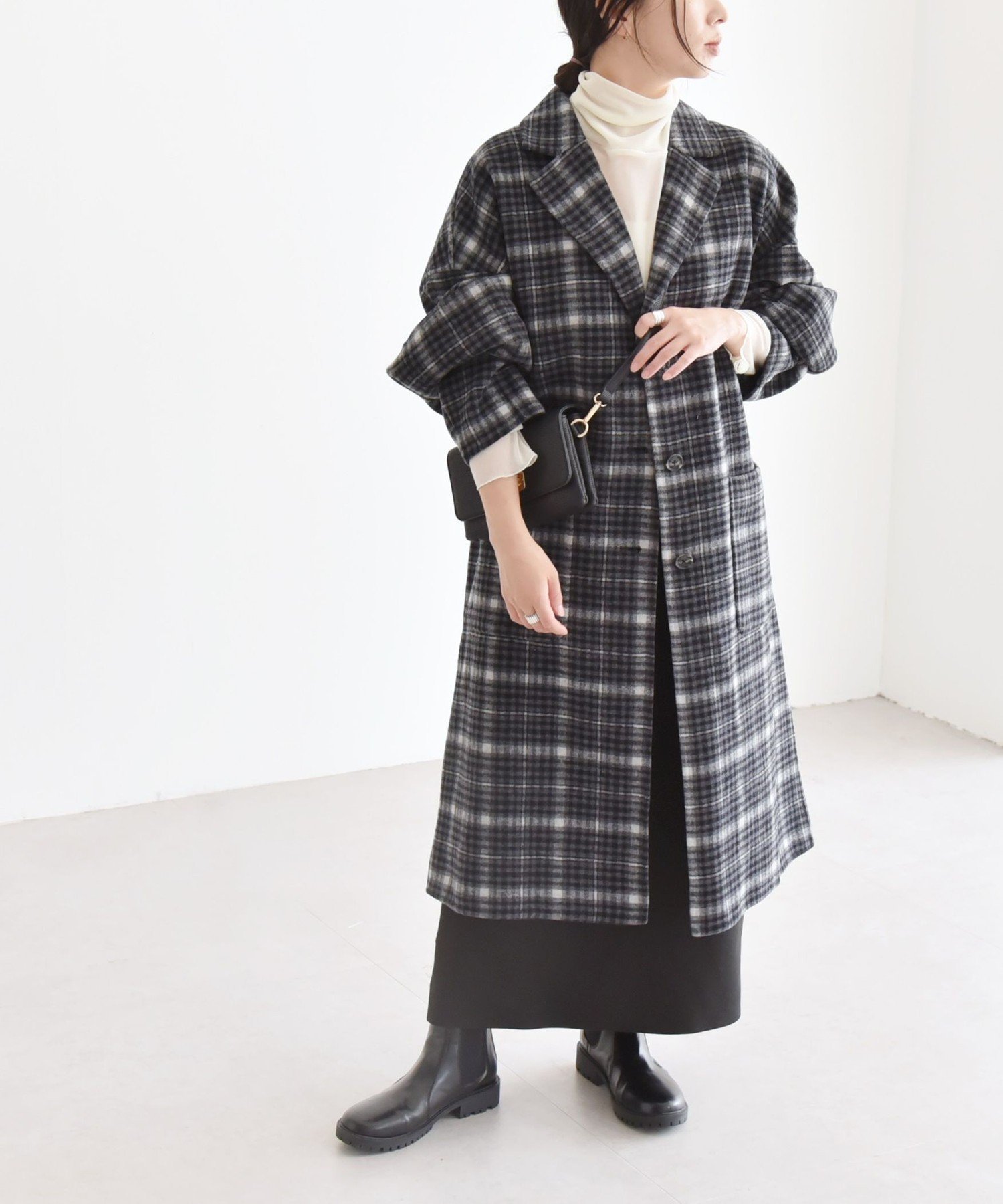 SHIPS｜quaranciel: リバー チェスター ロング コート | Rakuten