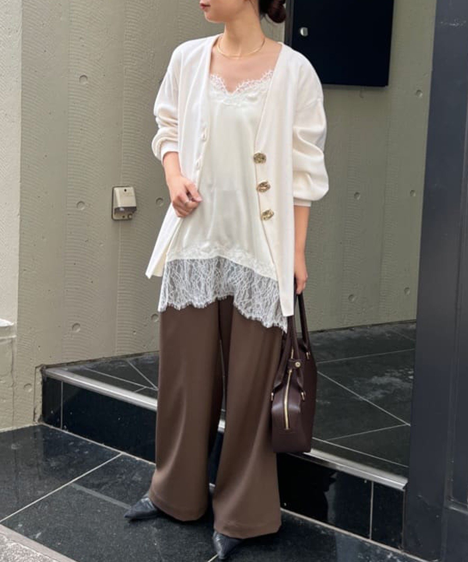 GALLARDAGALANTE｜ビジューVネックカーディガン | Rakuten Fashion