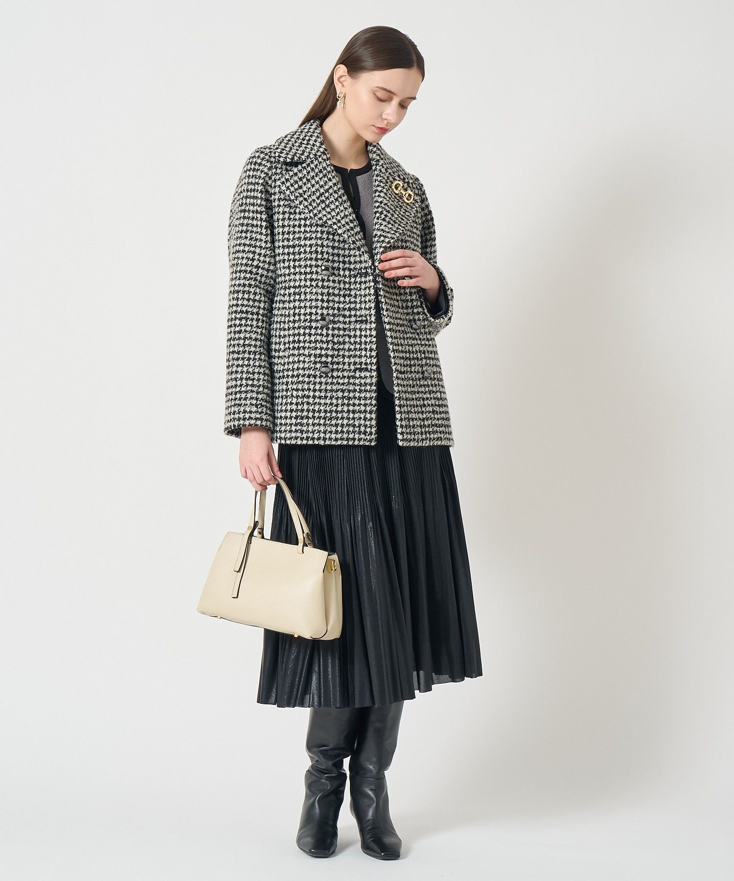 ANAYI｜ループ千鳥ツイードPコート | Rakuten Fashion(楽天