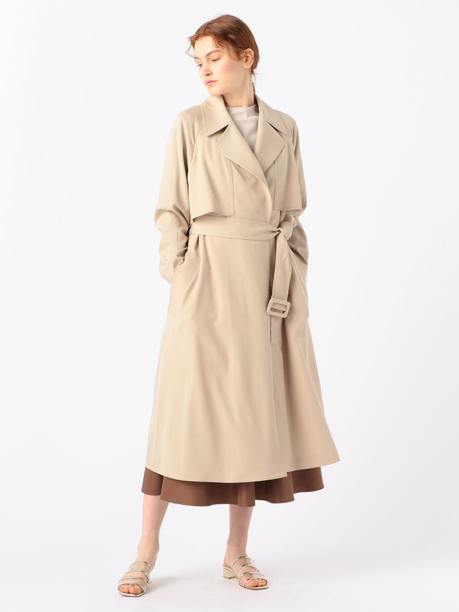 TOMORROWLAND｜ウールギャバジン ガウンコート | Rakuten Fashion(楽天