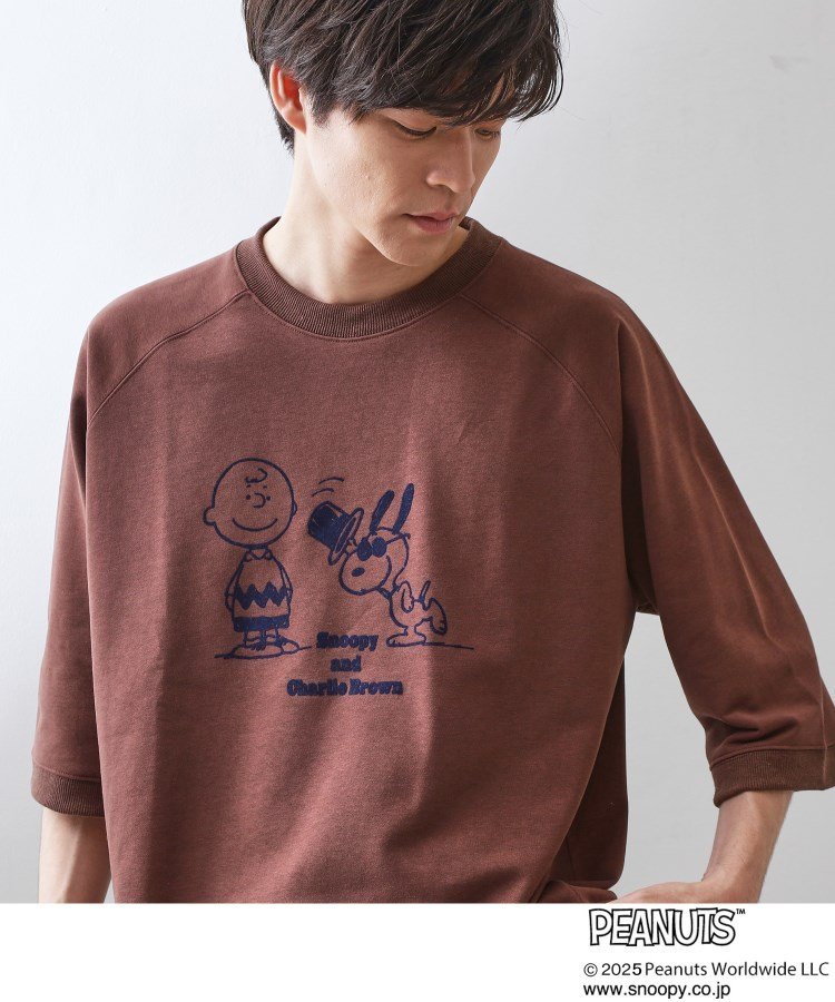 THE SHOP TK｜Peanuts スヌーピー 6分袖裏毛スウェット | Rakuten