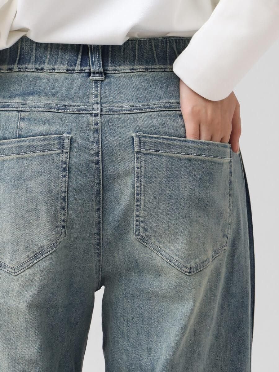 Vin｜サイドタックストレッチデニムパンツ | Rakuten Fashion(楽天