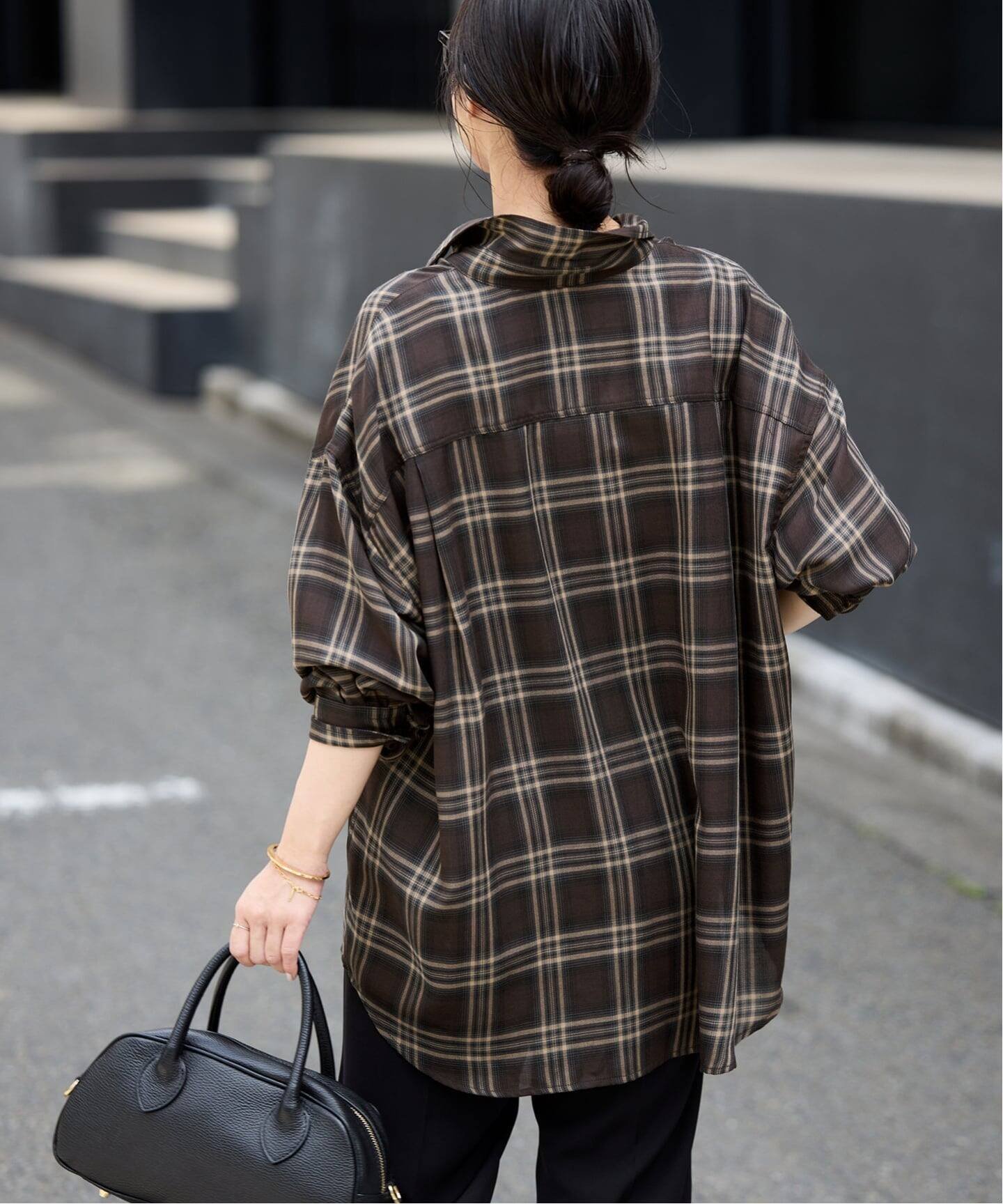SLOBE IENA｜《追加》ビエラチェックルーズシャツ | Rakuten Fashion